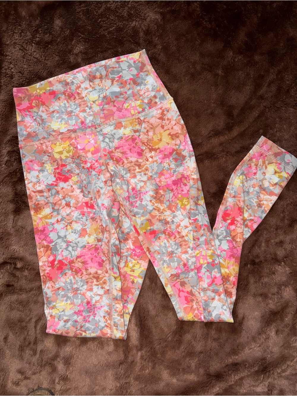 lululemon athletica Floral Print Leggings - Pink Multi
